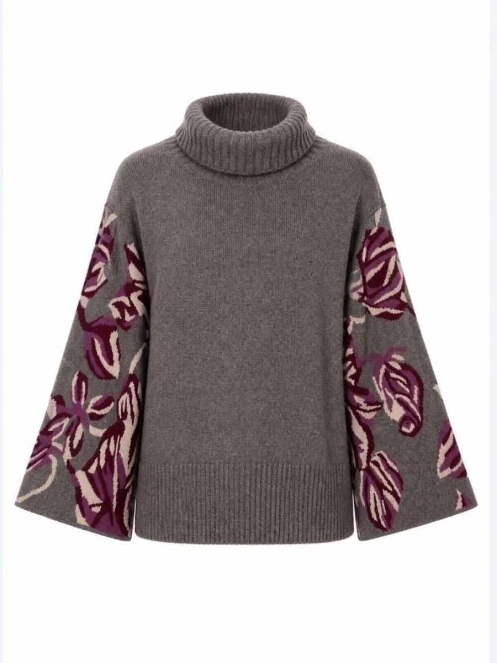 Cabi Eden Pullover Sweater in Silver Rose Size XL